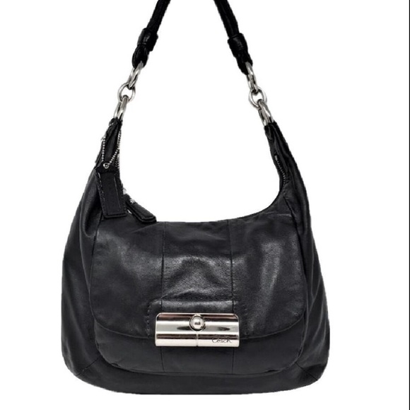 Coach Handbags - Vintage Coach🖤Black hobo bag slouch purse work bag travel bag